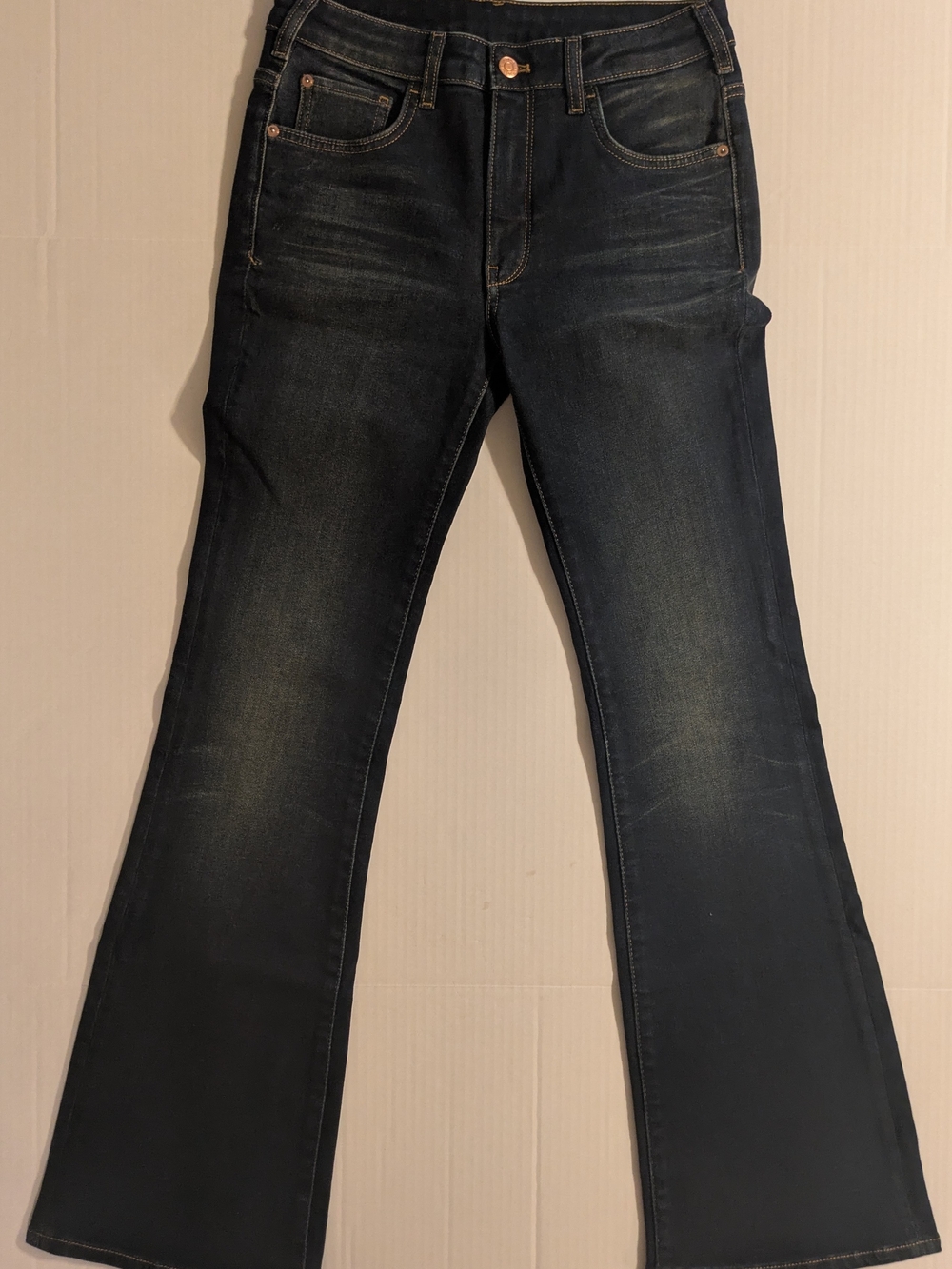 Pilcro Women’s Dark Blue Denim Jeans- Size 28